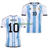 Maillot de Supporter Argentine 3 Star Messi 10 Domicile Coupe du Monde 2022 Pour Homme